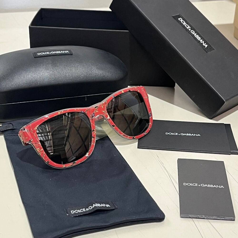 Dolce-gabbana Women's Red and Black Sunglasses